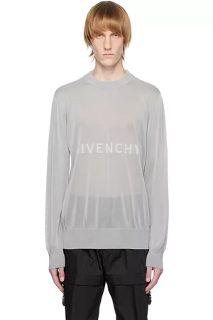 Givenchy Men Tops - Gray Reflective Sweater
