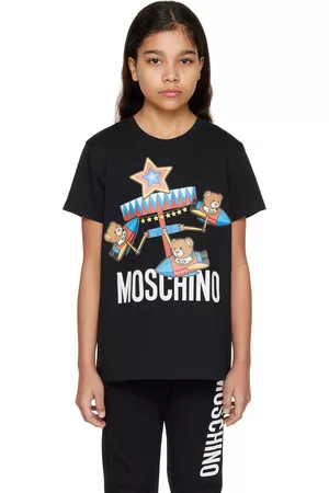 Moschino Kids Black Printed T-Shirt