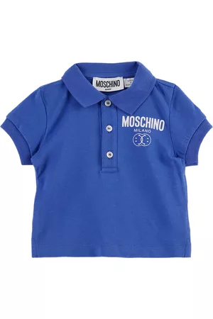 Moschino Baby Blue Double Smiley Polo