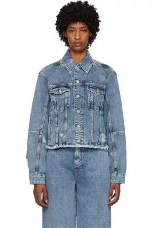 HAN Kjøbenhavn Women Denim Jackets - Blue Short Denim Jacket