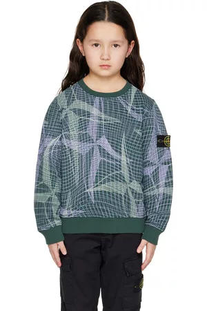 Stone Island Sweatshirts - Kids Khaki Camouflage Sweatshirt