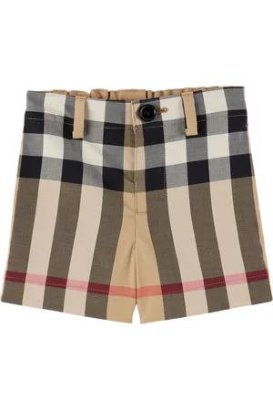 Burberry Twill Shorts - Baby Beige Check Shorts