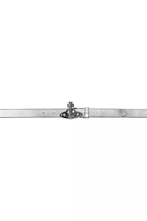 Vivienne Westwood Silver Line Orb Buckle Belt