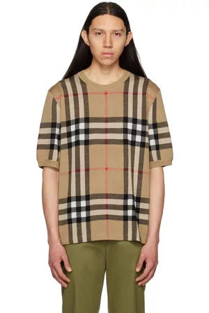 Burberry Beige Check T-Shirt