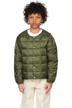 Puffer & Quilted Jackets in the color Green for kids | FASHIOLA.com