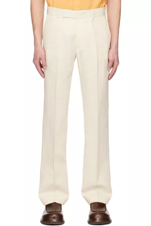 Jacquemus Off-White Le Raphia 'Le Pantalon Feijoa' Trousers