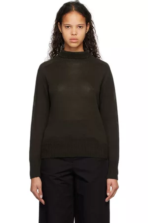 MARGARET HOWELL Women Turtleneck Sweaters - Brown Lightweight Turtleneck