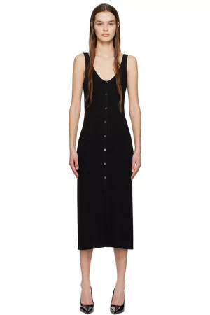 HUGO BOSS Women Midi Dresses - Black Sleeveless Midi Dress