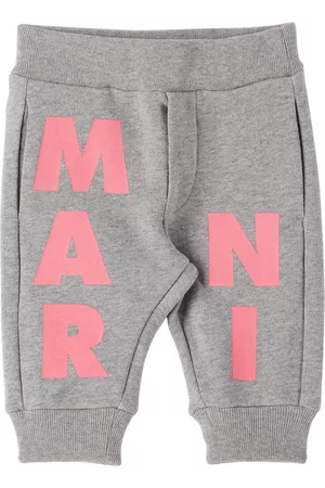 Marni Sweatpants - Baby Gray Printed Sweatpants