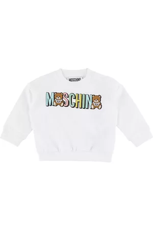 Moschino Sweatshirts - Baby White Graphic Sweatshirt
