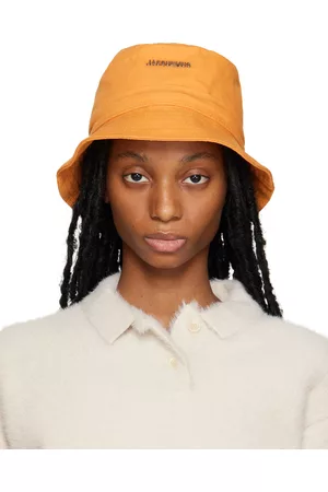 Jacquemus Orange Le Raphia 'Le Bob Gadjo' Bucket Hat