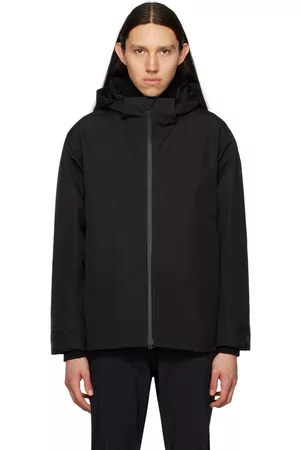 Descente Men Waterproof Jackets - Black Hard Shell Jacket