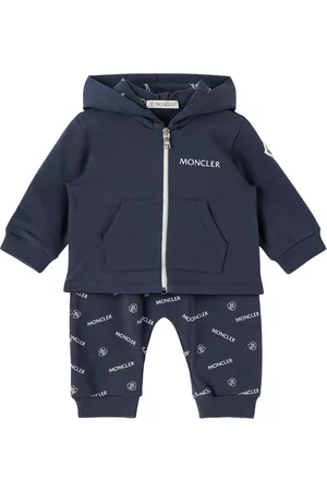 Moncler Tracksuits - Baby Navy Printed Tracksuit