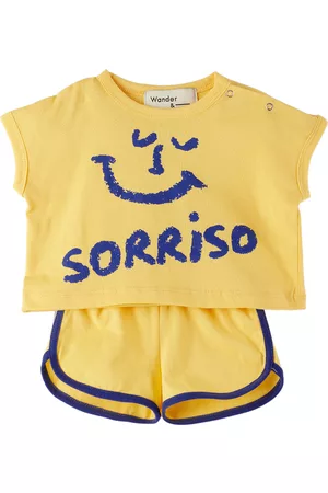 Wander & Wonder Sets - Baby Yellow 'Soriso' Tank Top & Shorts Set