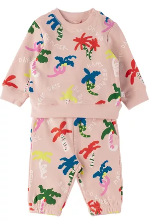 Stella McCartney Sets - Baby Pink Palm Tree Sweatshirt & Sweatpants Set