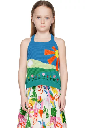 Stella McCartney Tank Tops - Kids Multicolor Embroidered Tank Top