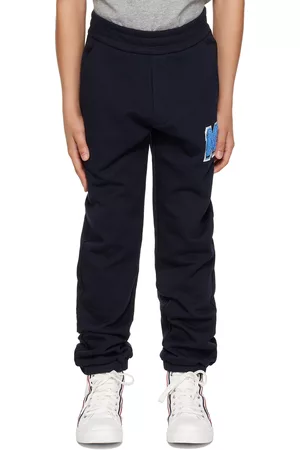 Moncler Sweatpants - Kids Navy Appliqué Sweatpants
