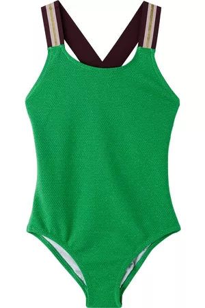 Molo Girls Swimsuits - Kids Green Neve One-Piece Swimsuit