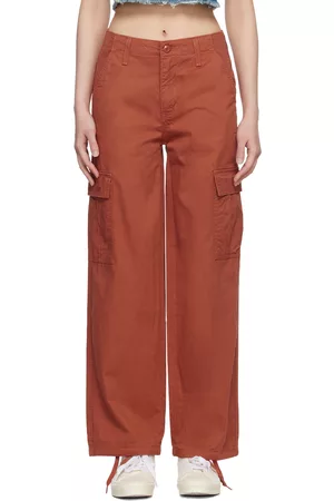 Levi's Women Twill Pants - Orange '94 Baggy Trousers