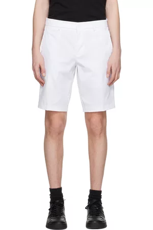 HUGO BOSS Men Twill Shorts - White Four-Pocket Shorts