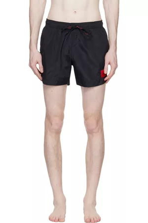 HUGO BOSS Men Swim Shorts - Black Quick-Drying Swim Shorts
