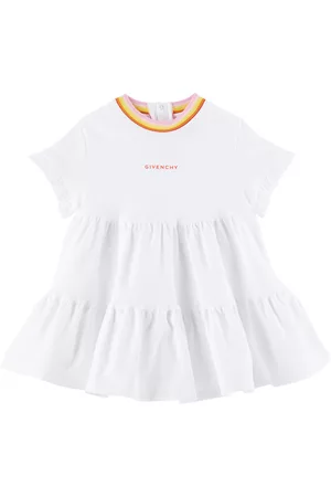 Givenchy Girls Graduation Dresses - Baby White Tiered Dress
