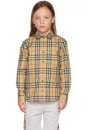 Burberry Shirts - Kids Beige Vintage Check Shirt