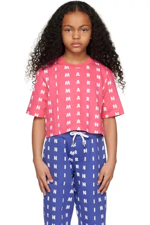 Marni T-Shirts - Kids Pink Cropped T-Shirt