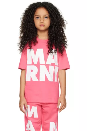 Marni T-Shirts - Kids Pink Glittered T-Shirt