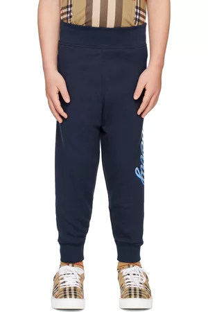 Burberry Sweatpants - Kids Navy Single-Pocket Sweatpants