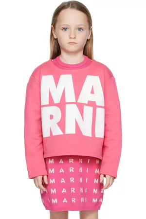 Marni Sweatshirts - Kids Pink Glittered Sweatshirt