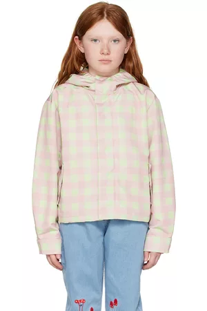 Stella McCartney Jackets - Kids Pink & Green Check Jacket