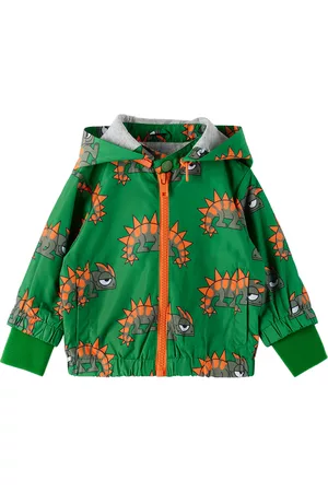 Stella McCartney Jackets - Baby Green Gecko Print Jacket