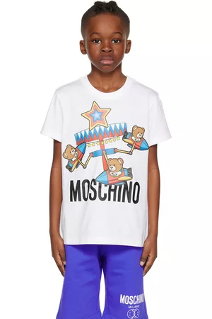 Moschino T-Shirts - Kids White Printed T-Shirt