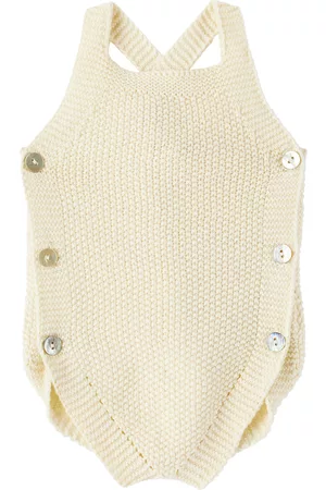 Molo Rompers - Baby Off-White Fleur Bodysuit
