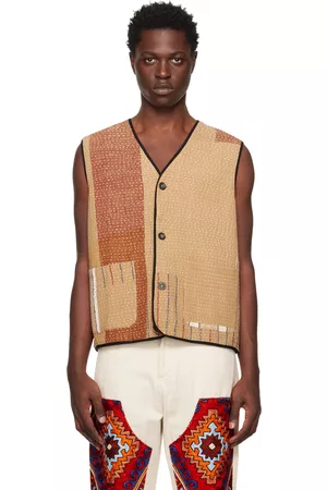Karu Research Men Vests - Beige Work Vest
