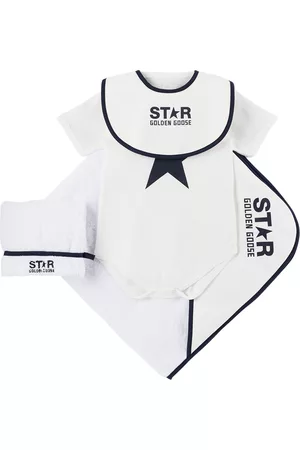 Golden Goose Sets - Baby White & Off-White Four-Piece Set
