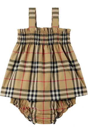 Burberry Sets - Baby Beige Vintage Check Dress & Bloomers Set