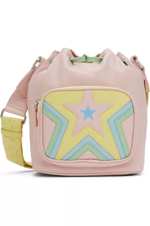 Stella McCartney Bags - Kids Pink Faux-Leather Stars Bucket Bag