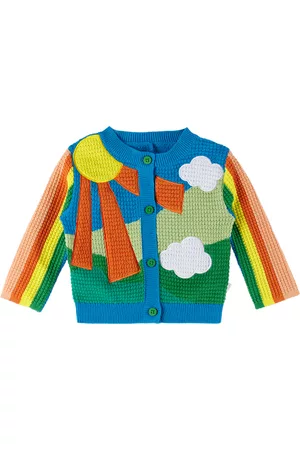 Stella McCartney Sweatshirts - Baby Multicolor Graphic Cardigan