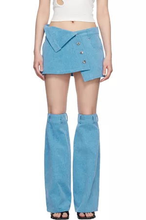 Marshall Columbia Women Mini Skirts - Asymmetric Denim Miniskirt