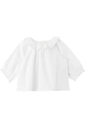 BONPOINT Shirts - Baby White Dolci Shirt