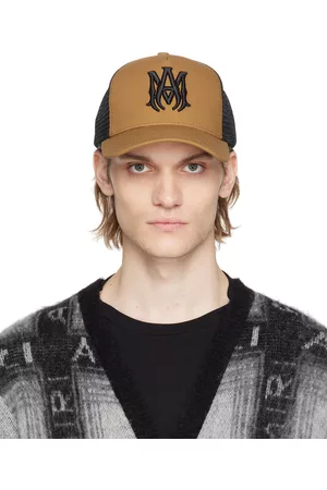AMIRI Men Caps - Brown & Black 'MA' Cap