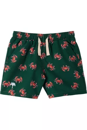 Oas Boys Swim Shorts - Kids Green Oh Crab Swim Shorts