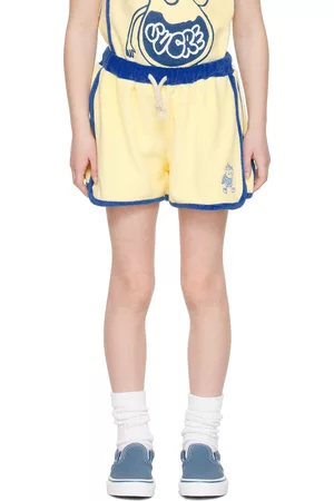 Maison Tadaboum Shorts - Kids Yellow Lucio Shorts