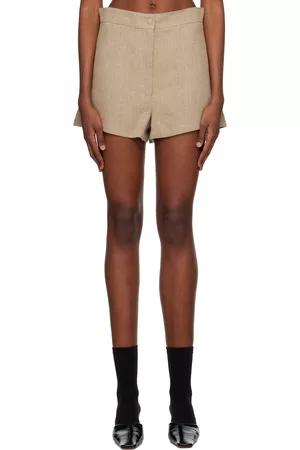 Max Mara Women Shorts - Beige Visiera Shorts