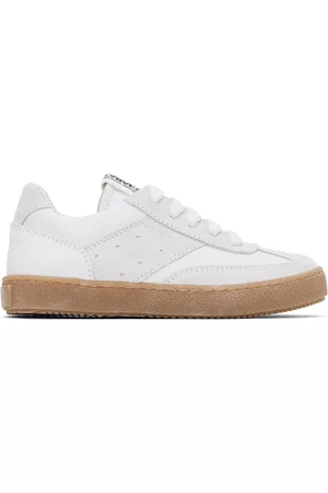 Maison Margiela Sneakers - Kids White Paneled Sneakers
