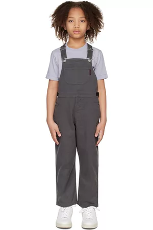 Gramicci Kids Dungarees - Kids Gray Adjustable Overalls