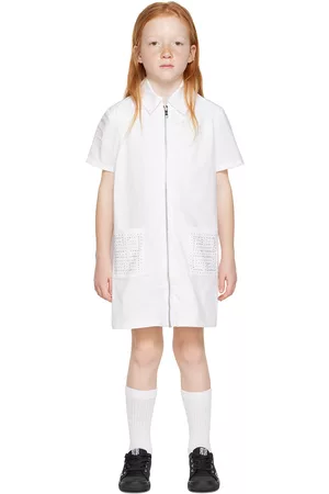 Givenchy Girls Graduation Dresses - Kids White Crystal Dress