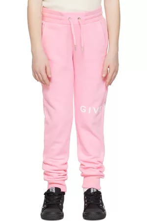 Givenchy Sweatpants - Kids Pink Printed Sweatpants